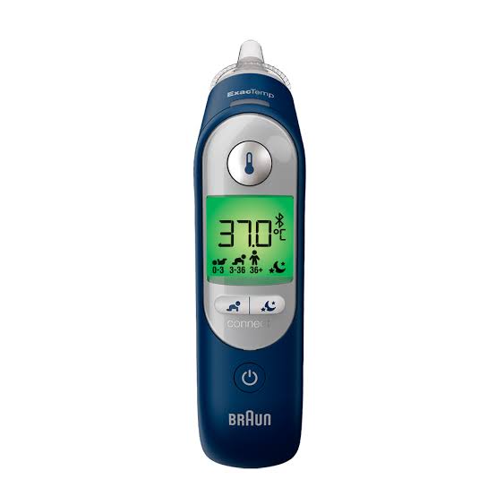 Ушной термометр с подогревом наконечника Braun ThermoScan7+ connect IRT6575, синий