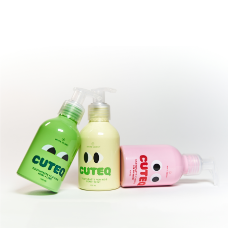 Детская зубная паста White Secret Cuteq Strawberry Клубника (2-6 лет), 100 мл