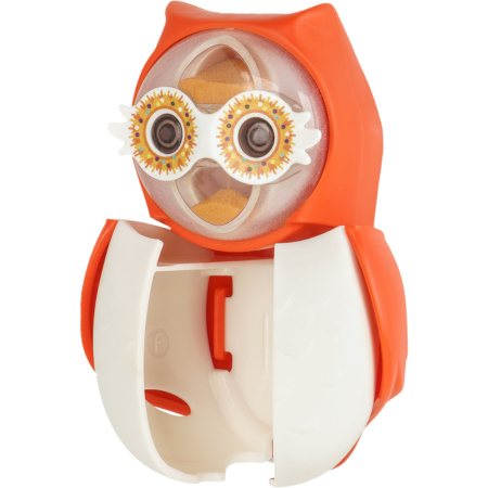 Держатель Flipper OWL HEARTY для зубной щетки со встроенными песочными часами Красный
