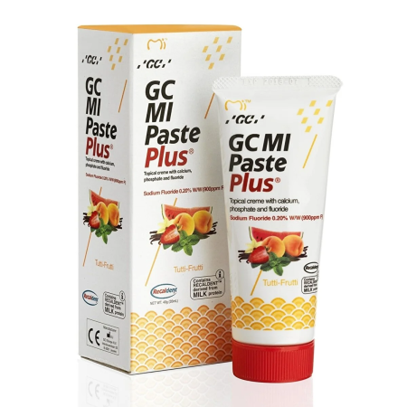 GC MI Paste Plus - крем c фтором, для реминерализации и снижения чувствительности - Мультифрукт, 40 г