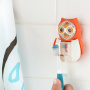 Держатель Flipper OWL HEARTY для зубной щетки со встроенными песочными часами Красный