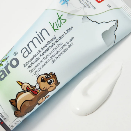 Детская зубная паста Paro amin kids с пантенолом от 0 до 6 лет, 75 мл