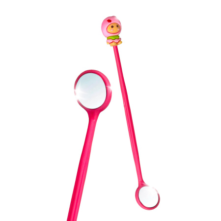 Зеркало для осмотра полости рта Clean-baby, розовое