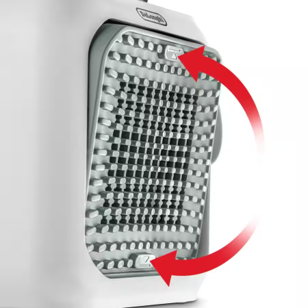 Delonghi Настольный тепловентилятор HFX10B03.GR, белый/серый