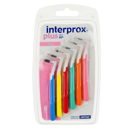 Ершик межзубный Interprox Plus - ДЛИННАЯ ручка - АССОРТИ (6 шт)