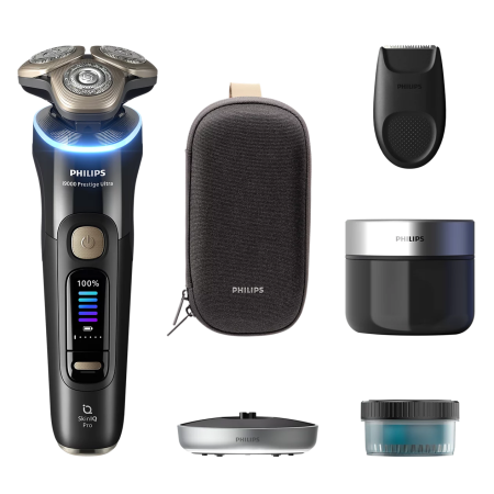 Электробритва Philips XP9400/31 Prestige Ultra, черный, светло-бежевый