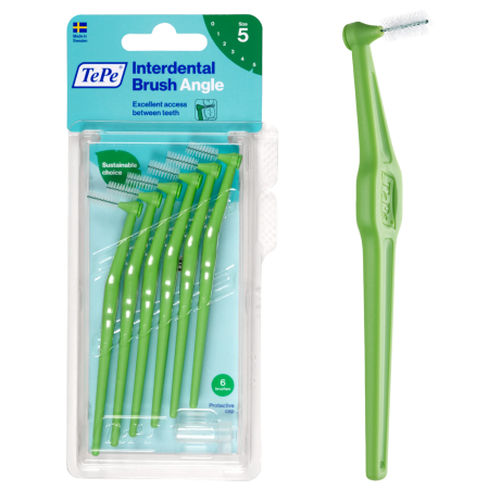 Ершик межзубный TePe Angle GREEN 0.8, 6 шт