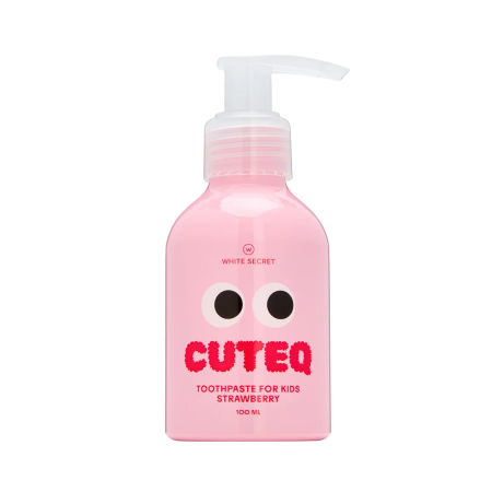 Детская зубная паста White Secret Cuteq Strawberry Клубника (2-6 лет), 100 мл