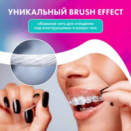 Зубная нить SPLAT Smilex Ortho мятная, 30 шт