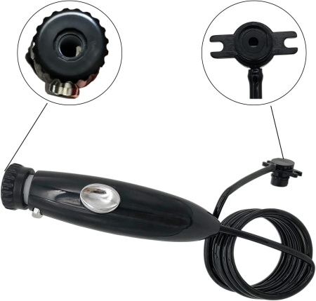 Запасная РУЧКА совместимая с ирригатором WaterPik WP-112 черная (аналог)