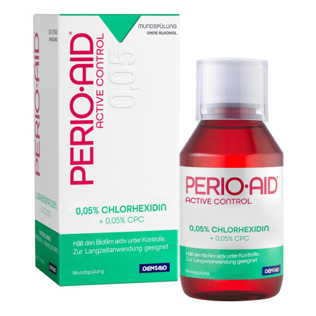 Ополаскиватель PERIO-AID Active Control с хлоргексидином 0.05%, 150 мл