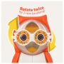 Держатель Flipper OWL HEARTY для зубной щетки со встроенными песочными часами Красный