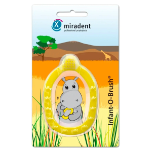 Щетка-прорезыватель Miradent Infant-O-Brush, ЖЕЛТАЯ