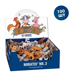 Мотивационный набор Miratoi №3 ферма, 100 игрушек