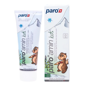 Детская зубная паста Paro amin kids с пантенолом от 0 до 6 лет, 75 мл