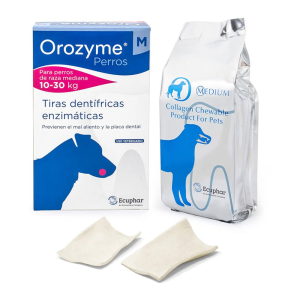 Жевательные полоски Orozyme Kaustreifen M для собак от 10кг до 30кг, 141 г
