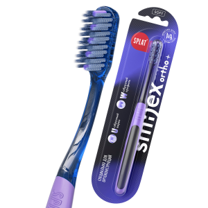 Зубная щетка SPLAT Smilex ortho, ортодонтическая ФИОЛЕТОВАЯ