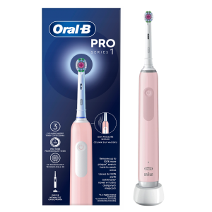Электрическая зубная щетка ORAL-B Pro 1 3D White (D305.513.3) РОЗОВАЯ