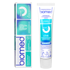 Зубная паста Biomed Защита от кариеса. Лесная мята, 65 г (БИРЮЗОВАЯ)