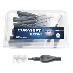 CURASEPT PROXI T33 ANTHRACITE межзубные ершики (25 шт) БОЛЬШАЯ УПАКОВКА