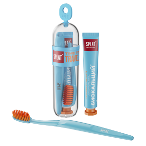 Набор SPLAT Prof BIOCALCIUM / БИОКАЛЬЦИЙ зубная паста 25 г + зубная щетка складная, средняя