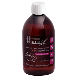 Жидкость для ирригатора Профессор Персин, для защиты от бактерий, с хлоргексидином, 500 мл