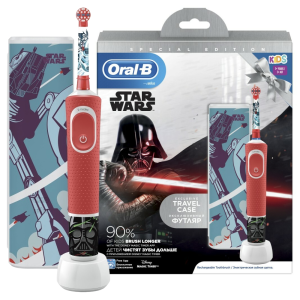 Электрическая зубная щетка Oral-B Vitality Kids Star Wars С ФУТЛЯРОМ (D100.413.2KX) (3+) NEW!!!