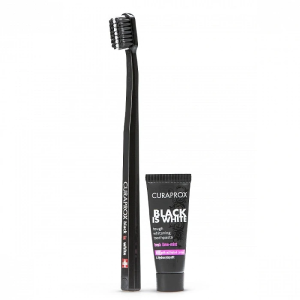 Набор Curaprox BIW set: щетка CS5460 Black + зубная паста Black is White 8 мл!!!