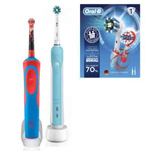 Набор из двух электрических зубных щёток Oral-B Professional Care 500 + Vitality Stages Star Wars