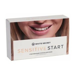 Отбеливающие полоски White Secret Sensitive Start, 7 саше