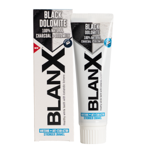 Зубная паста BlanX Black Dolomite - с доломитом и активированным углем, 75 мл