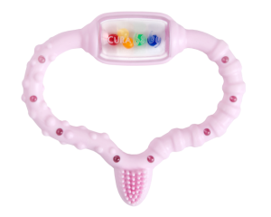 CURAPROX Стимулятор для прорезывания зубов, розовый (Curababygirl) CELLO