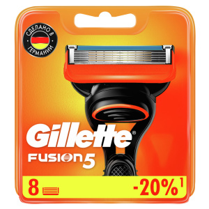 Сменные Кассеты Gillette Fusion5 Для Мужской Бритвы с 5 лезвиями, 8 шт