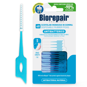 Межзубные силиконовые ершики Biorepair Stretti, зауженные (40 шт) размер S