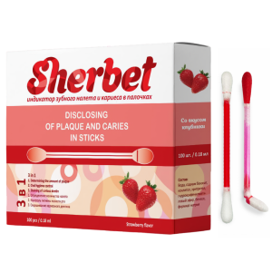 Палочки для индикации налета SHERBET, 100 штук