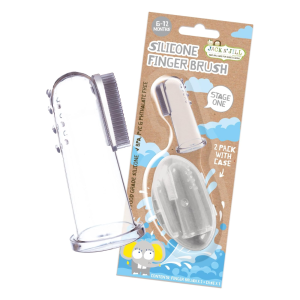 Jack N' Jill Силиконовая зубная щетка на палец для первых зубов (2 шт)