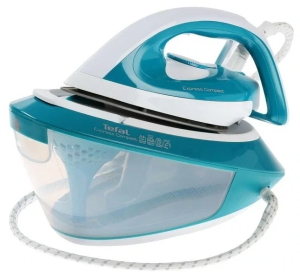УЦЕНКА Парогенератор Tefal SV7111 Express Compact бирюзовый/белый