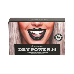 Отбеливающие полоски White Secret Dry Power, 14 саше