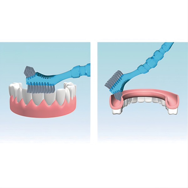 Щетка Miradent Protho Brush De Luxe Blue - для зубных протезов, голубая