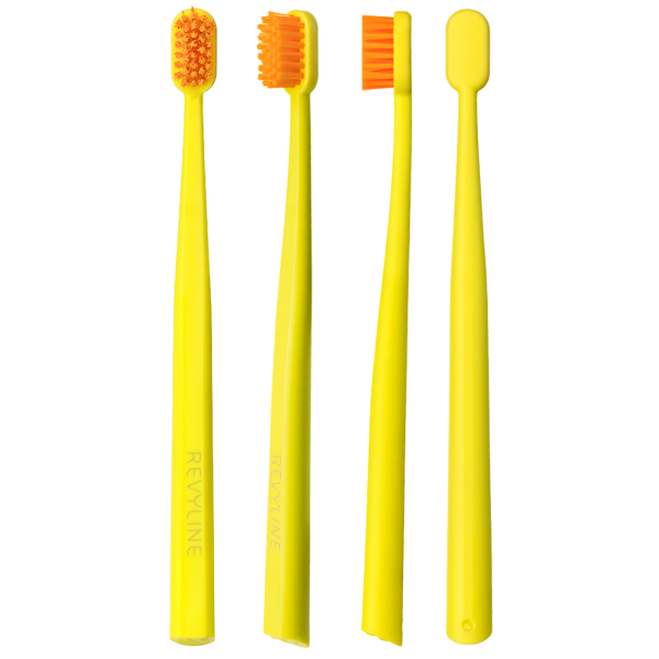 Детская зубная щетка Revyline US 4800, от 3 до 12 лет ЖЕЛТАЯ