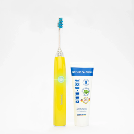 Ультразвуковая зубная щетка Emmi-Dent 6 Professional GO, желтая