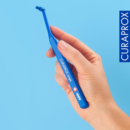Монопучковая щетка CURAPROX CS1009 ГОЛУБАЯ