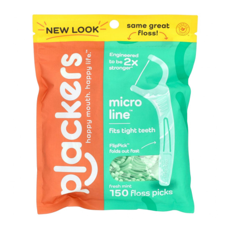 Флоссер Plackers Micro Mint, 150 шт