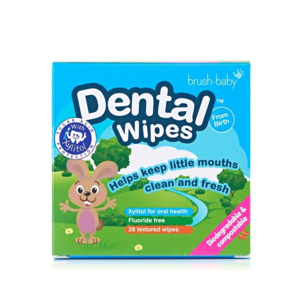 Салфетки Brush Baby для полости рта с ксилитом (от 0 лет), 28 шт.