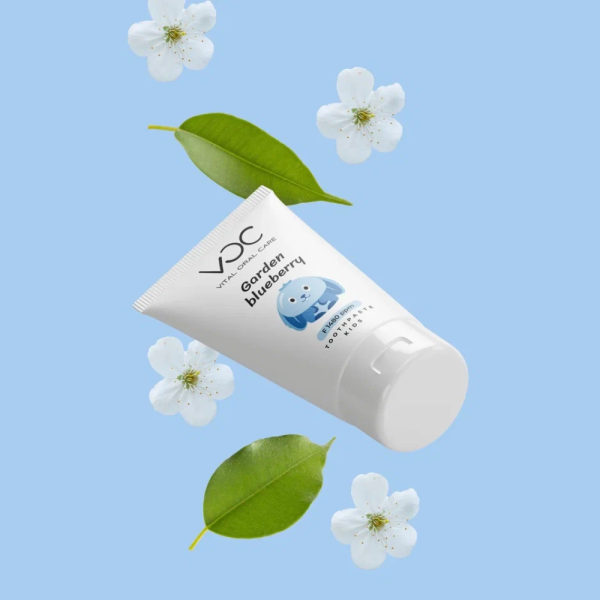 Детская зубная паста VOC kids F 1480 ppm "Садовая голубика", 50 мл