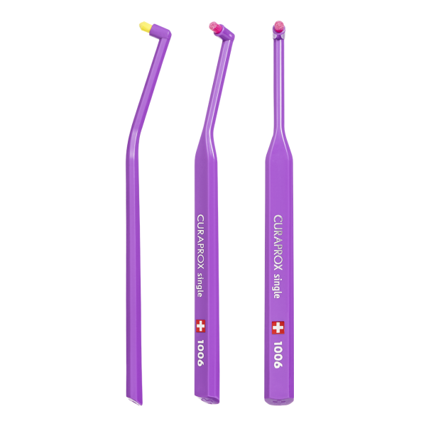 Монопучковая щетка CURAPROX CS1006 ФИОЛЕТОВАЯ