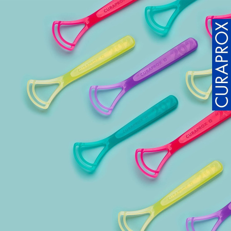 CURAPROX Двойной скребок для языка (СТС 202) БИРЮЗОВЫЙ