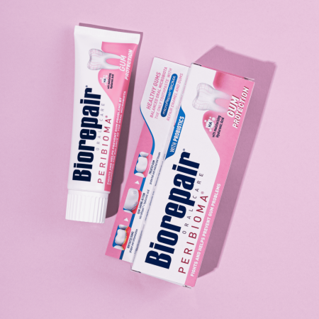 Зубная паста Biorepair Peribioma Gum Protection - Перибиома РОЗОВАЯ, 75 мл