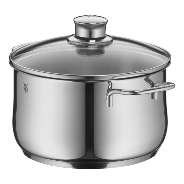 Высокая кастрюля WMF Diadem Plus 24 см с крышкой 0734256040