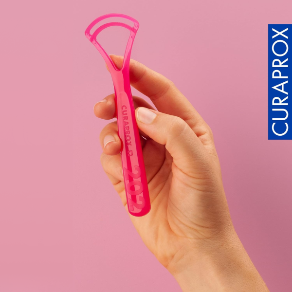 CURAPROX Двойной скребок для языка (СТС 202) САЛАТОВЫЙ